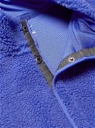 Nike Training - Logo-Embroidered Fleece Half-Zip Sweatshirt - Purple