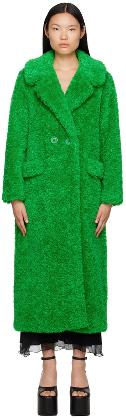 Photo: Anna Sui Green Notched Coat