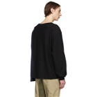 Facetasm Black Colorblock Sweatshirt