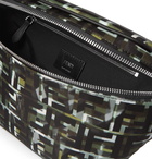 Fendi - Leather-Trimmed Camouflage and Logo-Print Canvas Belt Bag - Green