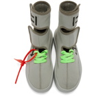 Off-White Grey Moto Wrap High-Top Sneakers