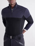 BOGNER - Marino Panelled Stretch-Jersey Half-Zip Ski Mid-Layer - Black
