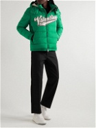 Valentino - Logo-Appliquéd Quilted Shell Hooded Down Jacket - Green