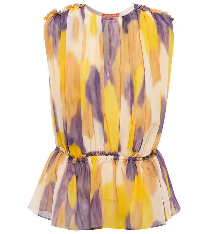 Photo: Altuzarra - Baldur tie-dye pleated top
