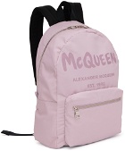 Alexander McQueen Purple Graffiti Metropolitan Backpack