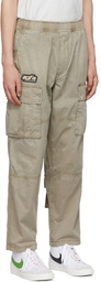 AAPE by A Bathing Ape Beige Cotton Cargo Pants