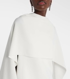 Roksanda Bridal Kaiya caped crêpe minidress