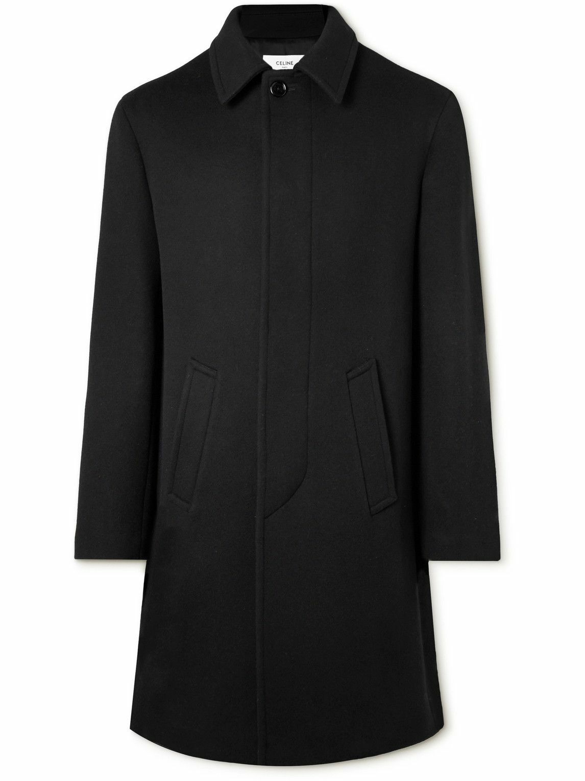 CELINE - Wool and Cashmere-Blend Coat - Black