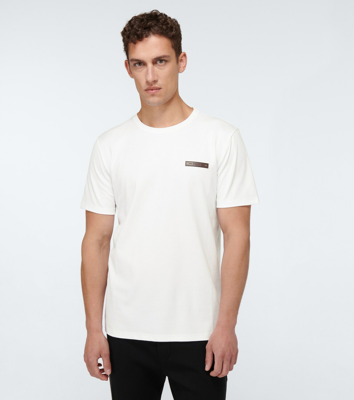 Berluti T-shirt with leather detail Berluti