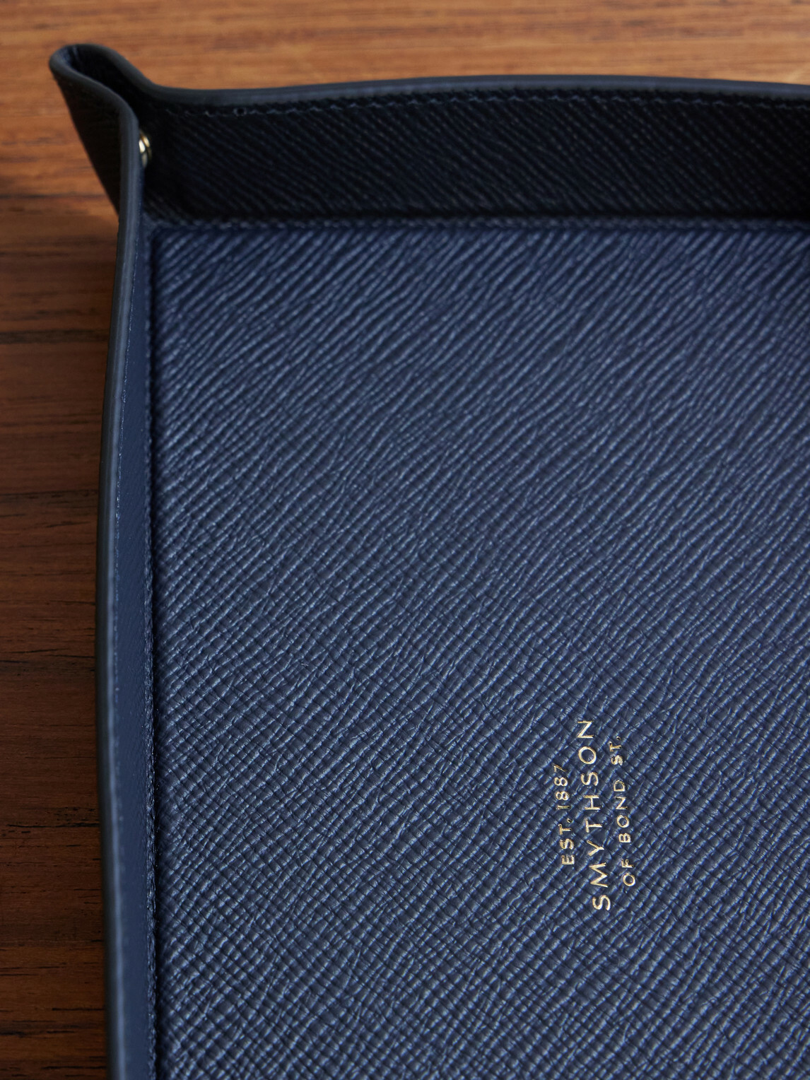 Smythson - Panama Cross-Grain Leather Trinket Tray