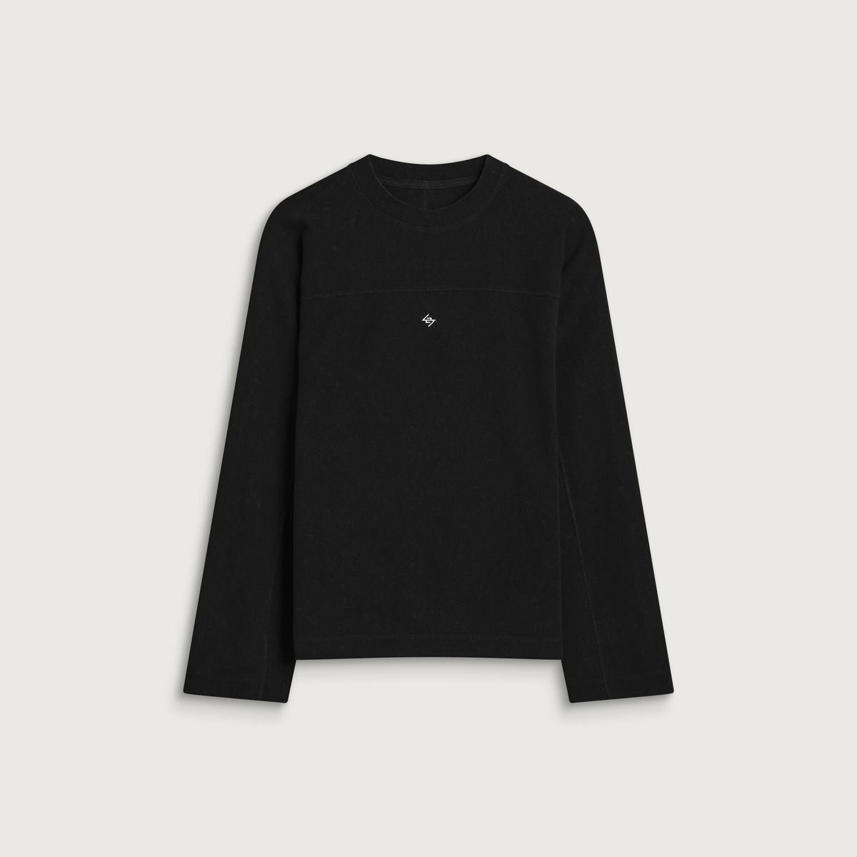 Represent 247 Men's Waffle Sweatshirt in Jet Black