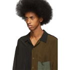Song for the Mute Black and Brown Oversized Short Sleeve Shirt