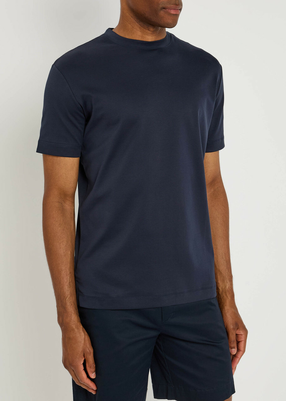 Aurélien Cotton T-shirt Navy