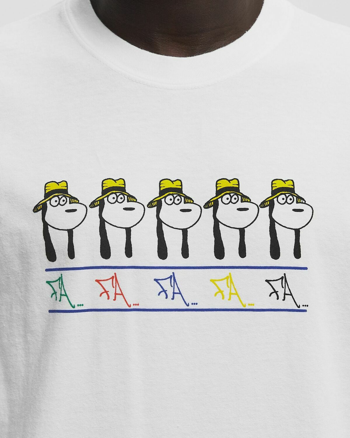 Fucking Awesome Spike Repeat Short Sleeve Tee White Mens Shortsleefe