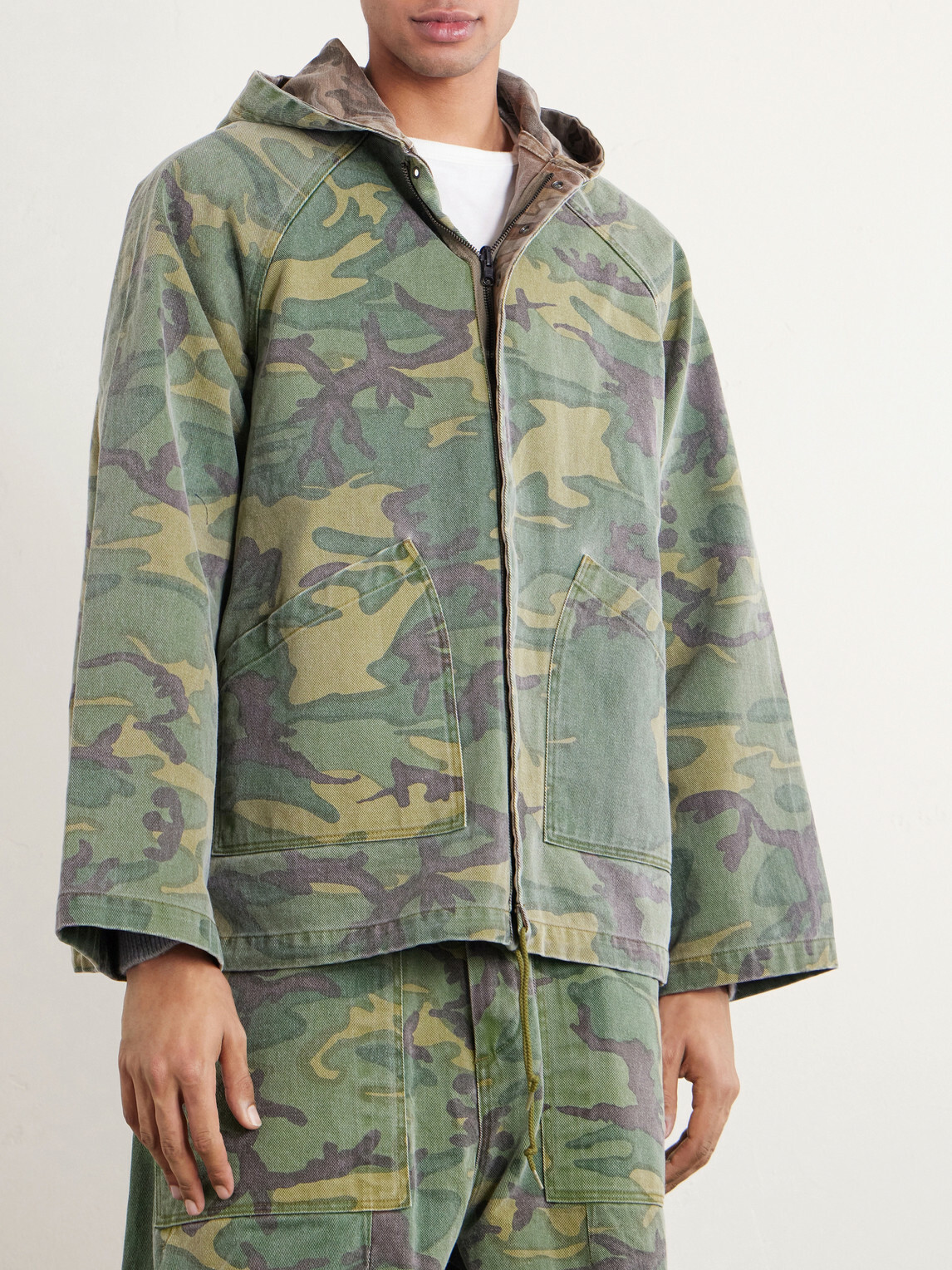 Needles - Reversible Camouflage-Print Cotton-Twill Hooded Jacket - Green