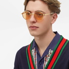 Gucci Men's Show Sunglasses in Gold/Yellow