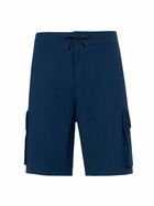 MC2 Saint Barth Navy Blue Technic Fabric Bermuda Shorts Deck