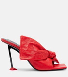 Givenchy Boudoir Bow leather mules