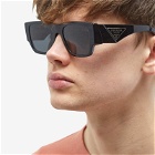 Prada Eyewear Men's PR 10ZS Sunglasses in Black