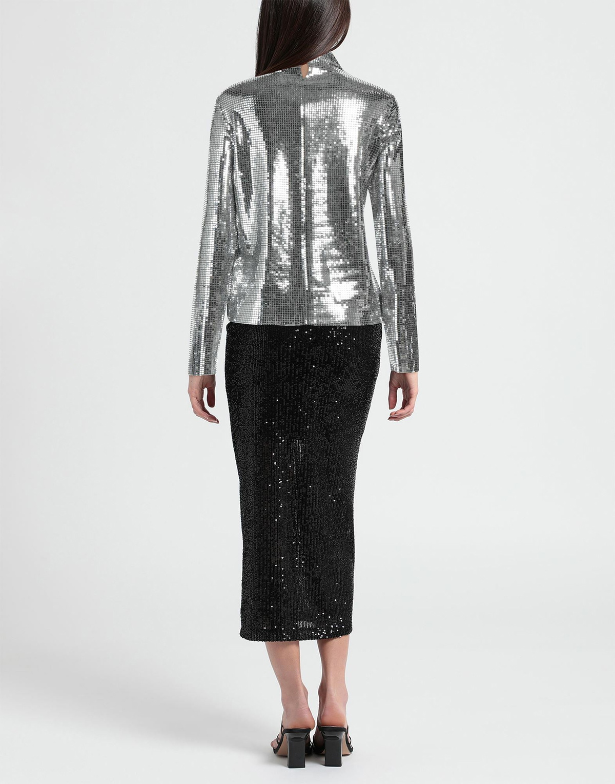 Maje Womens Top in Silver