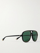 Gucci Eyewear - Navigator Aviator-Style Acetate and Gold-Tone Sunglasses