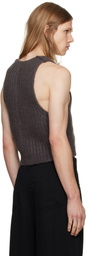 Rick Owens Gray Tower Knit Tank Top