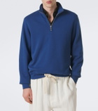 Orlebar Brown Wyatt cotton jersey half-zip sweatshirt