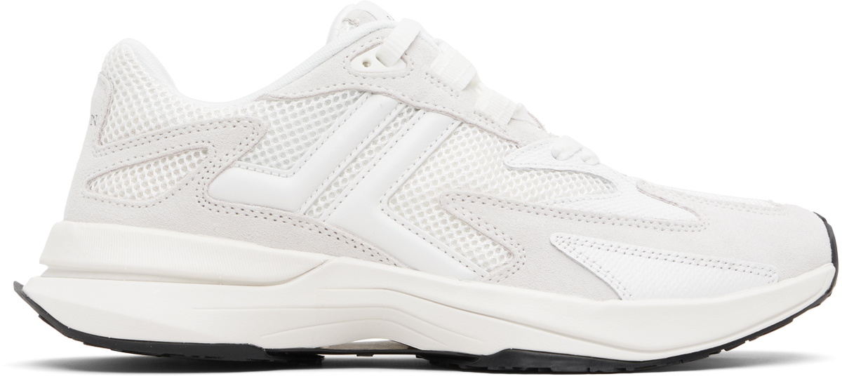Lanvin White & Gray JLA Mesh Sneakers