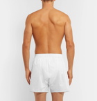 Zimmerli - Striped Mercerised Cotton Boxer Shorts - Men - White