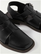 LEMAIRE - Leather Sandals - Black