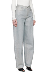 Mugler Blue Foil Jeans