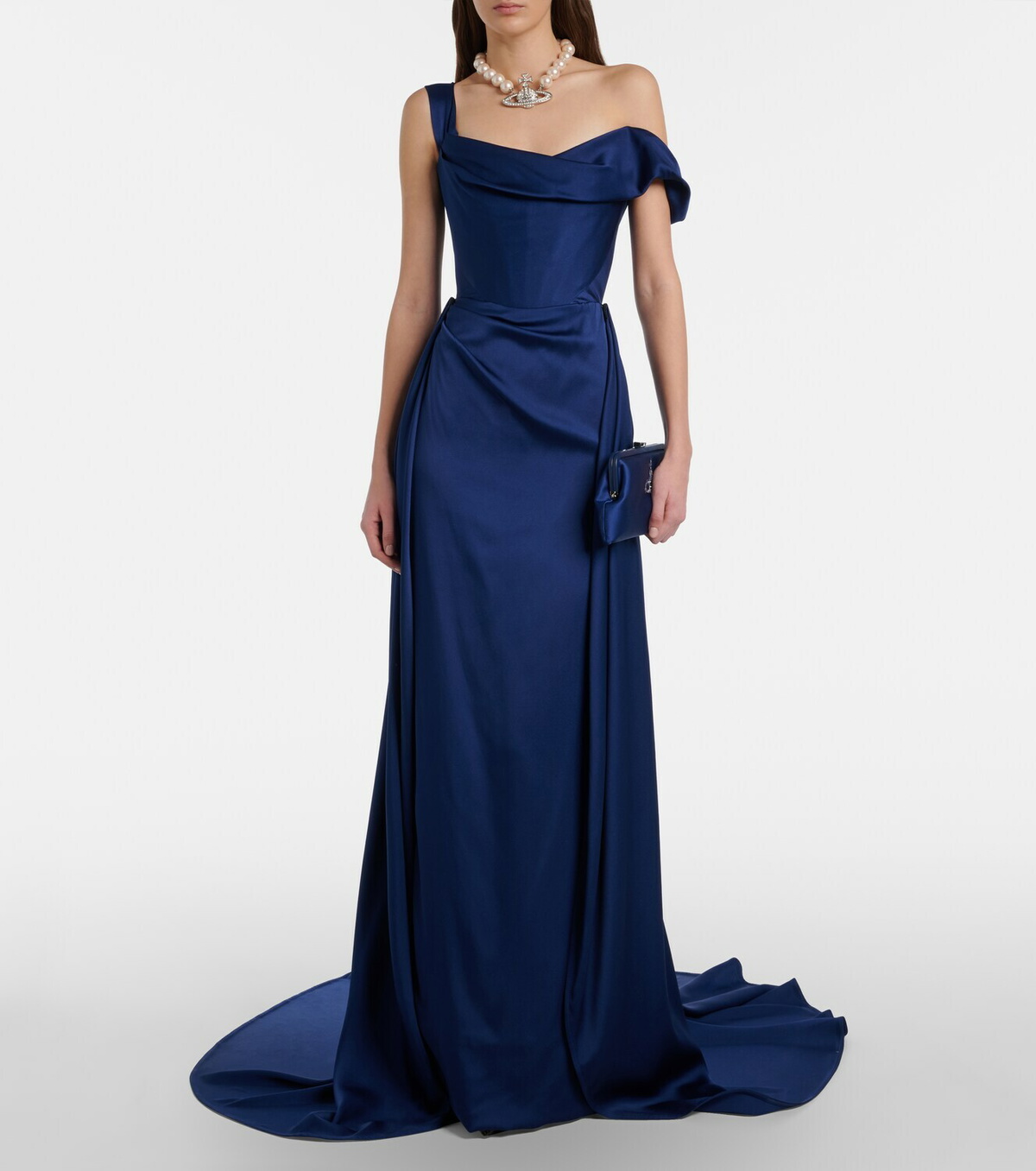 Vivienne Westwood Nova Grace draped asymmetric gown
