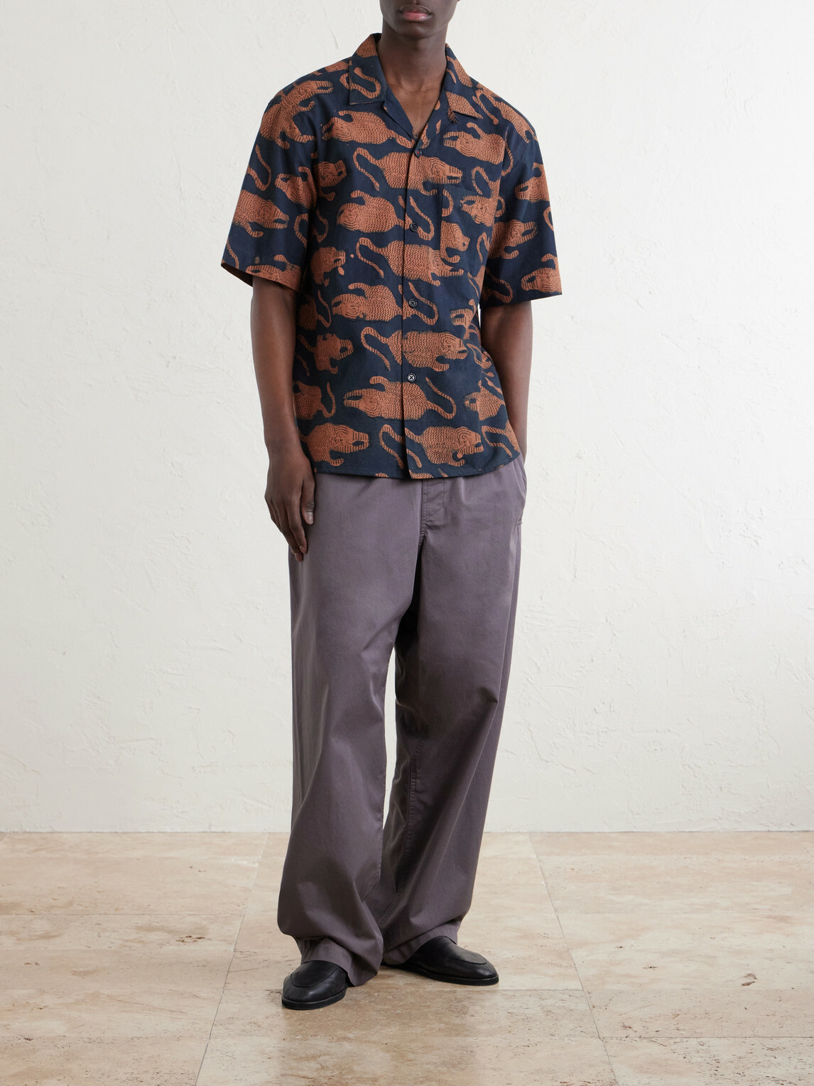 Kardo - Ronen Printed Cotton Shirt - Black