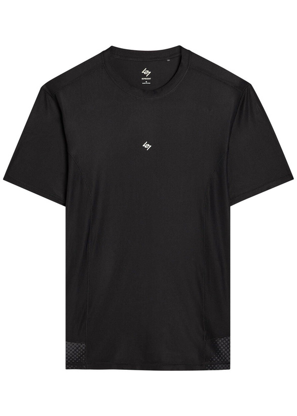 Photo: Represent 247 Hybrid Printed Stretch-jersey T-shirt Black