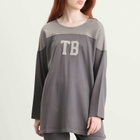Beams Boy Women's Logo Football Long Sleeve T-Shirt in Grey 