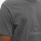Pleasures Men's Entertainment Pigment Dye T-Shirt in Black