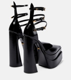 Versace - Aevitas Pointy leather platform pumps