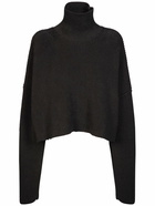 BALENCIAGA - Cropped Cotton Knit Turtleneck