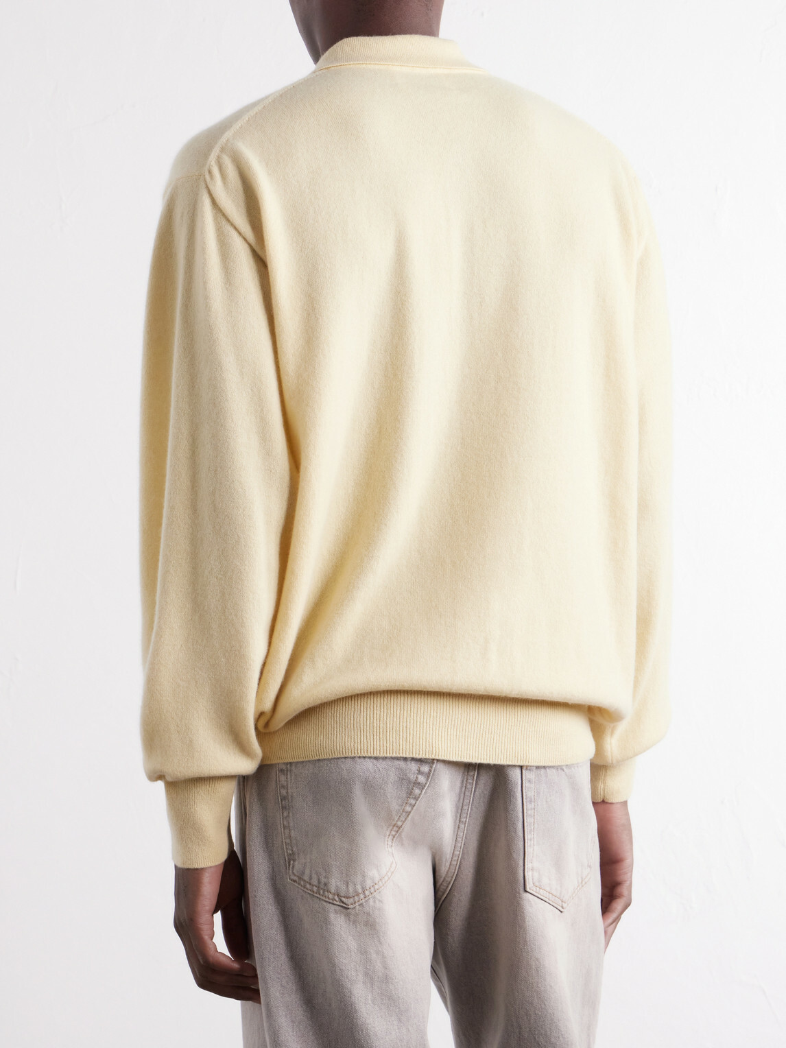 ssstein - Cashmere Polo Sweater - Yellow