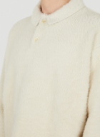 La Neve Polo Sweater in White