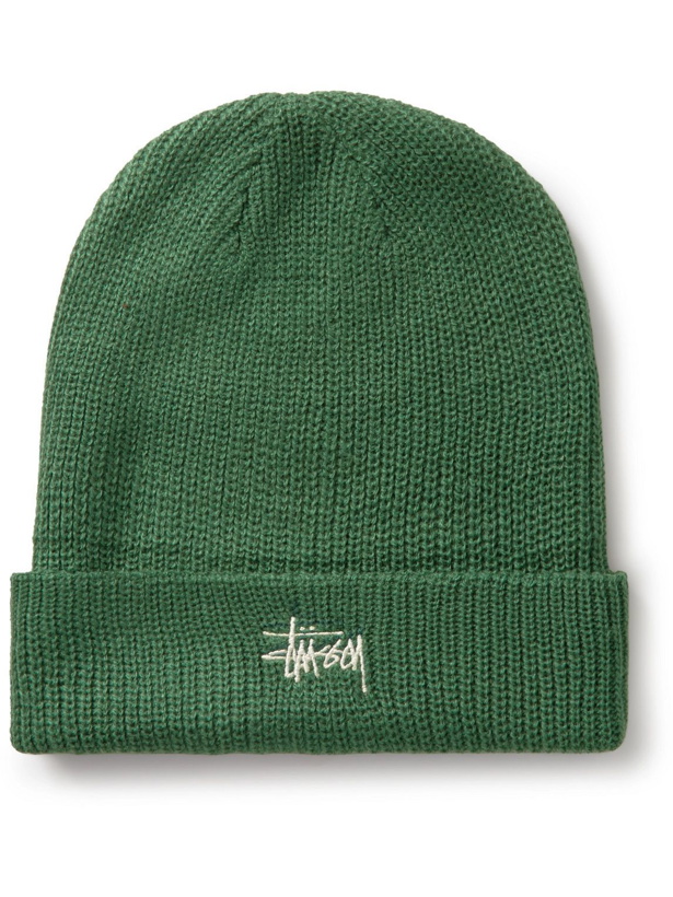 Photo: Stussy - Logo-Embroidered Knitted Beanie
