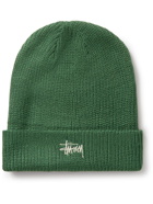 Stussy - Logo-Embroidered Knitted Beanie