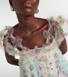 Susan Fang Floral off-shoulder midi dress