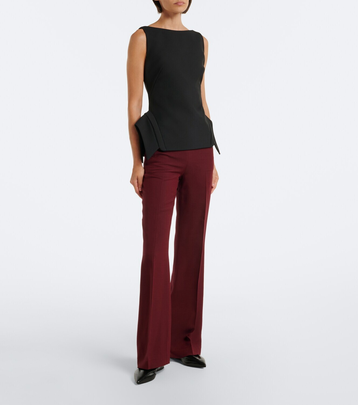 Roland Mouret Wool and silk wide-leg pants