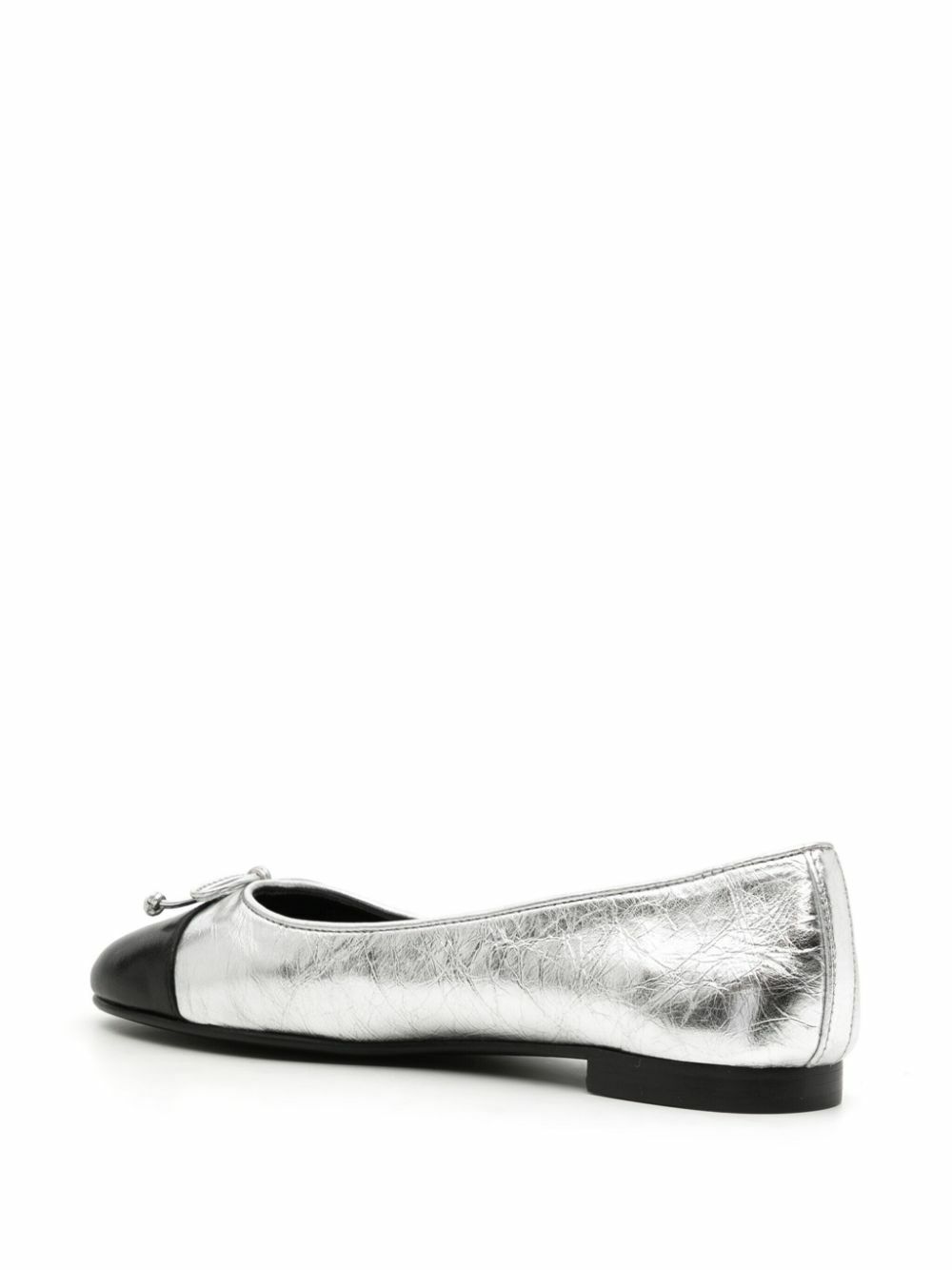 Tory Burch Silver Leather Ballet Pumps Tory Burch — free download
