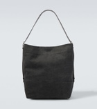 Lemaire Belted canvas tote bag