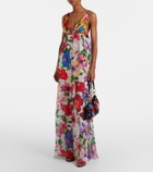 Dolce&Gabbana Small floral satin tote bag