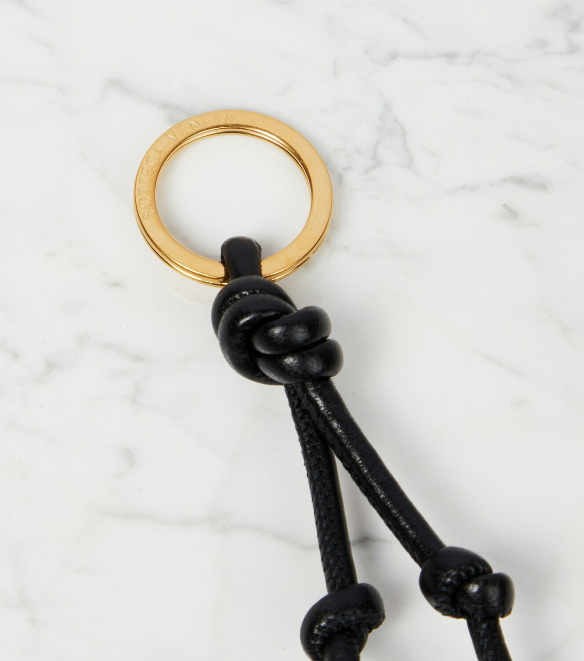 Bottega Veneta - Knotted leather keyring