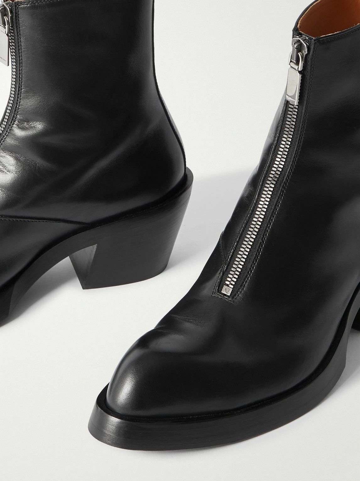 McQueen - Sparrow Leather Ankle Boots - Black