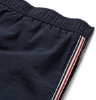 Thom Browne - Short-Length Grosgrain-Trimmed Swim Shorts - Blue